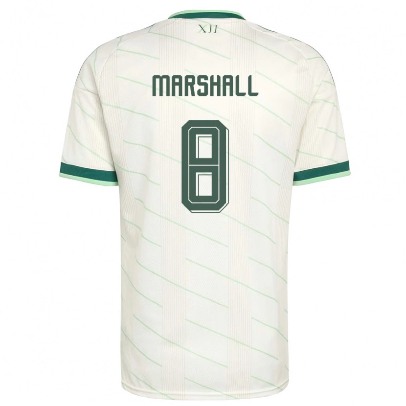 Danxen Men Northern Ireland Callum Marshall #8 White Green Away Jersey 26-28 T-Shirt