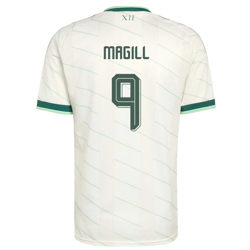 Danxen Men Northern Ireland Simone Magill #9 White Green Away Jersey 26-28 T-Shirt