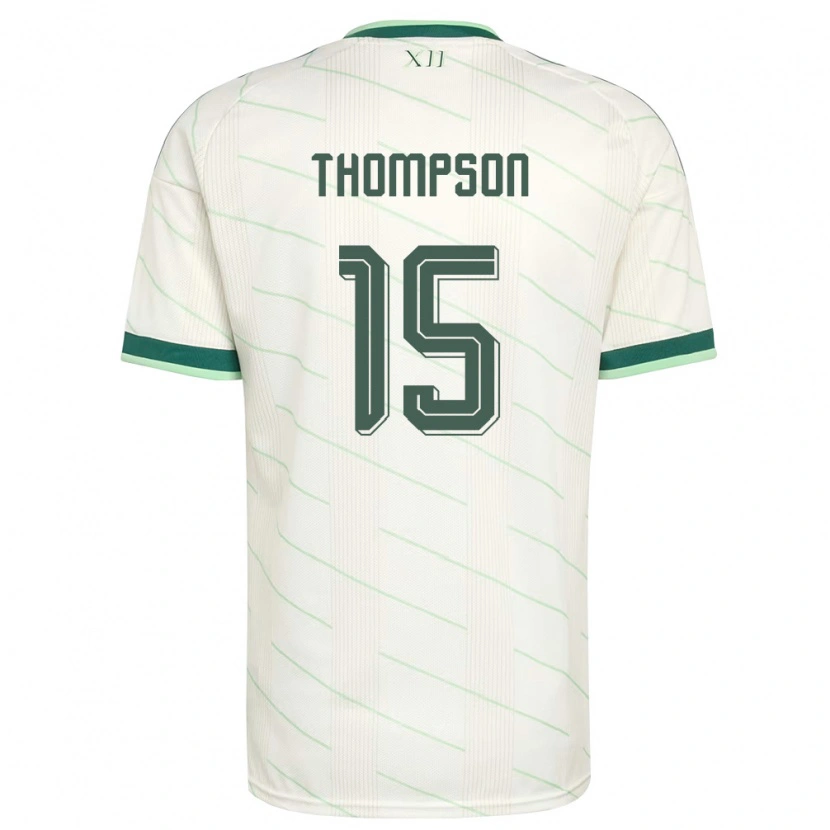 Danxen Men Northern Ireland Jordan Thompson #15 White Green Away Jersey 26-28 T-Shirt