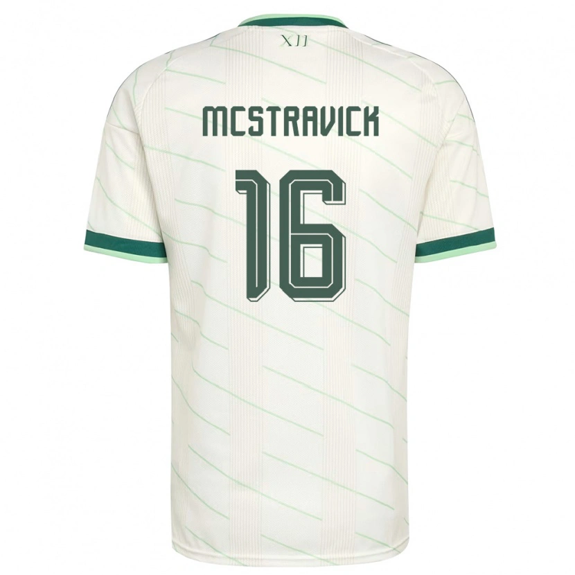 Danxen Men Northern Ireland Liam Mcstravick #16 White Green Away Jersey 26-28 T-Shirt
