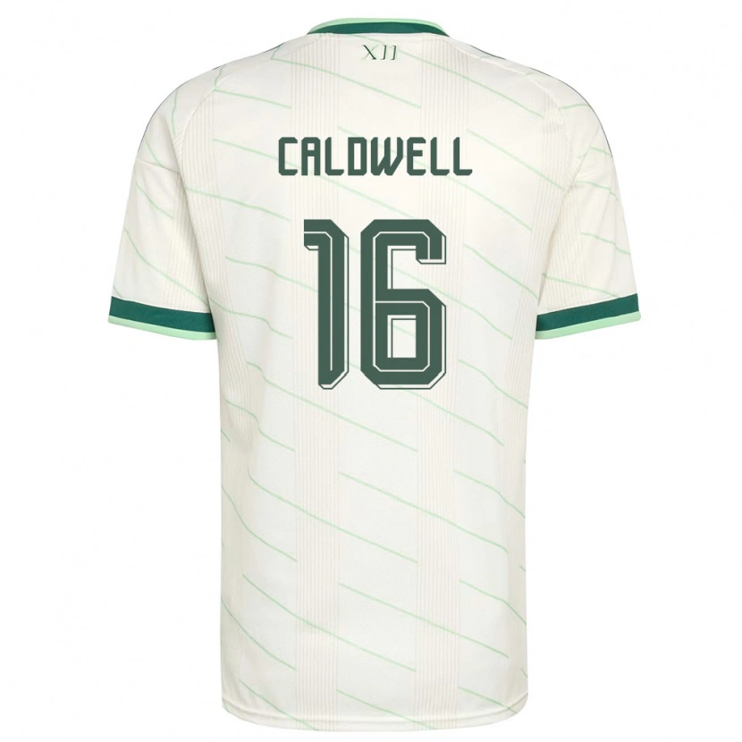 Danxen Men Northern Ireland Nadene Caldwell #16 White Green Away Jersey 26-28 T-Shirt