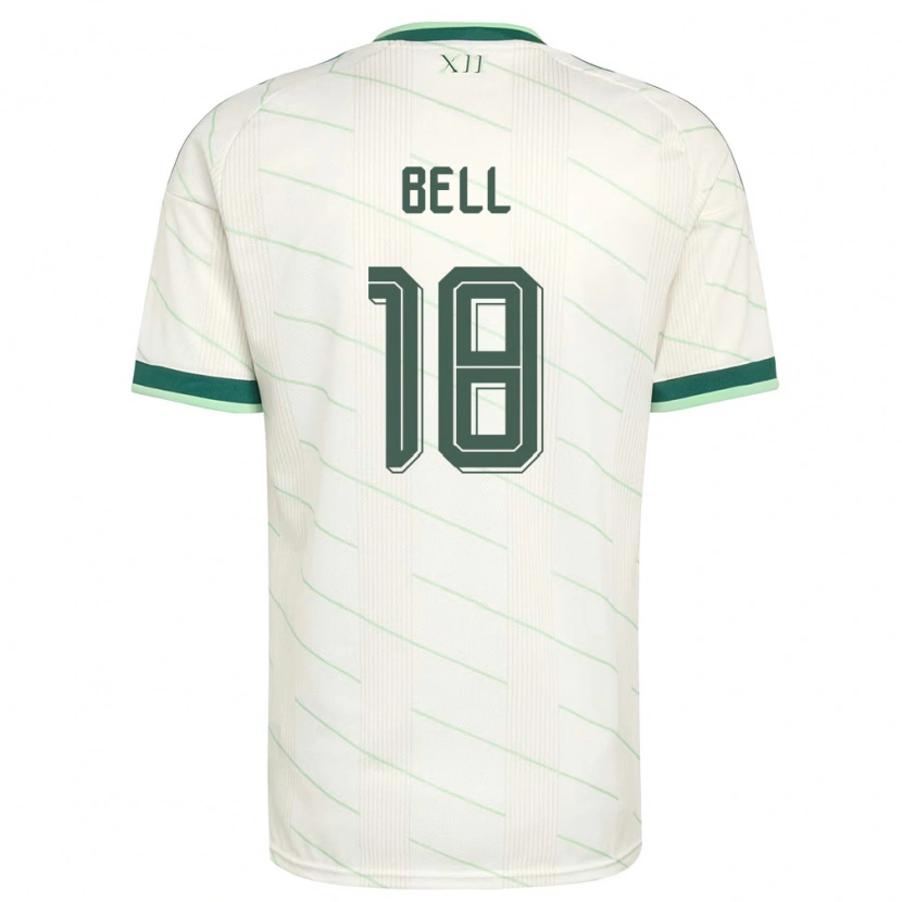 Danxen Men Northern Ireland Megan Bell #18 White Green Away Jersey 26-28 T-Shirt