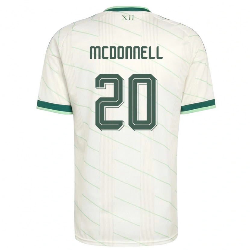 Danxen Men Northern Ireland Jamie Mcdonnell #20 White Green Away Jersey 26-28 T-Shirt