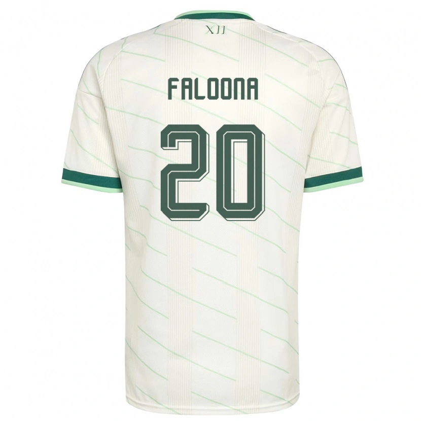 Danxen Men Northern Ireland Jack Faloona #20 White Green Away Jersey 26-28 T-Shirt