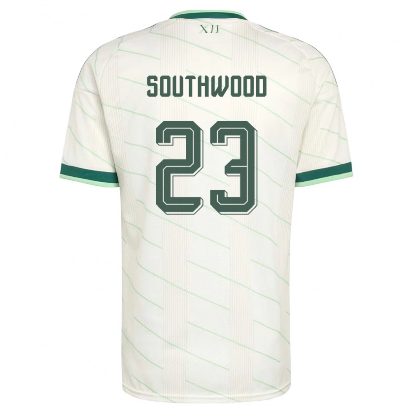 Danxen Men Northern Ireland Luke Southwood #23 White Green Away Jersey 26-28 T-Shirt