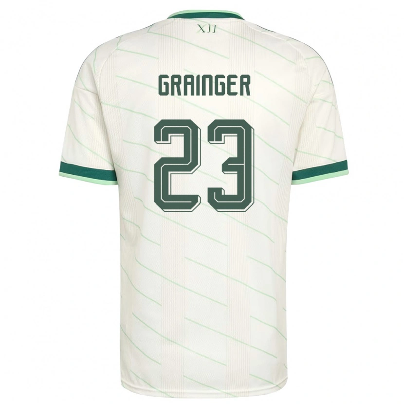 Danxen Men Northern Ireland Owen Grainger #23 White Green Away Jersey 26-28 T-Shirt