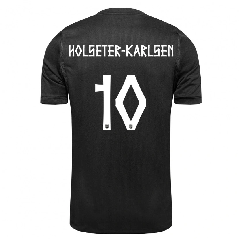 Danxen Men Norway Philip Holseter-Karlsen #10 Black Away Jersey 26-28 T-Shirt