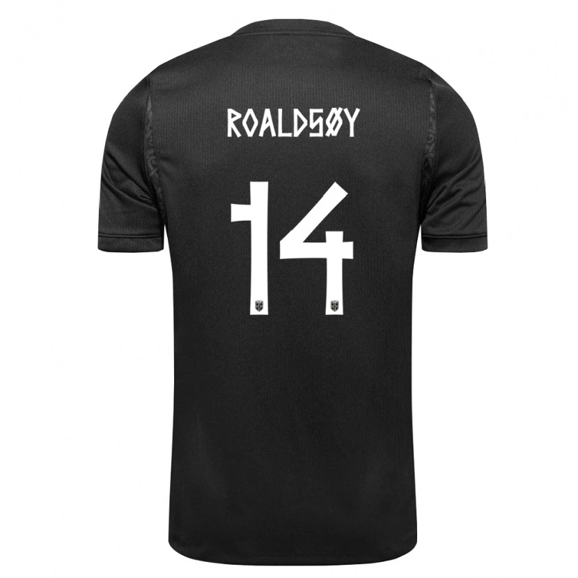 Danxen Men Norway Alwande Roaldsøy #14 Black Away Jersey 26-28 T-Shirt