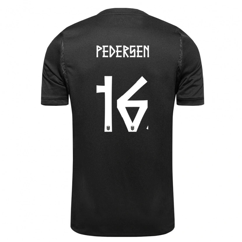 Danxen Men Norway Marcus Pedersen #16 Black Away Jersey 26-28 T-Shirt