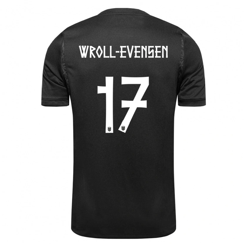 Danxen Men Norway Henrik Wroll-Evensen #17 Black Away Jersey 26-28 T-Shirt