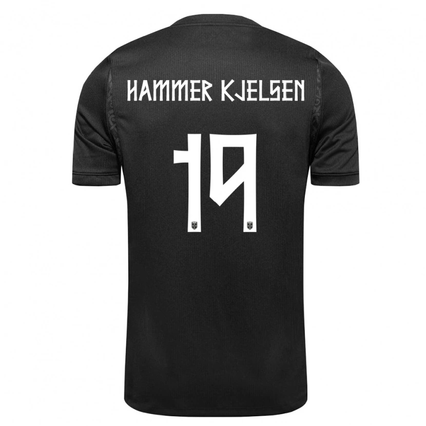 Danxen Men Norway Aleksander Hammer Kjelsen #19 Black Away Jersey 26-28 T-Shirt