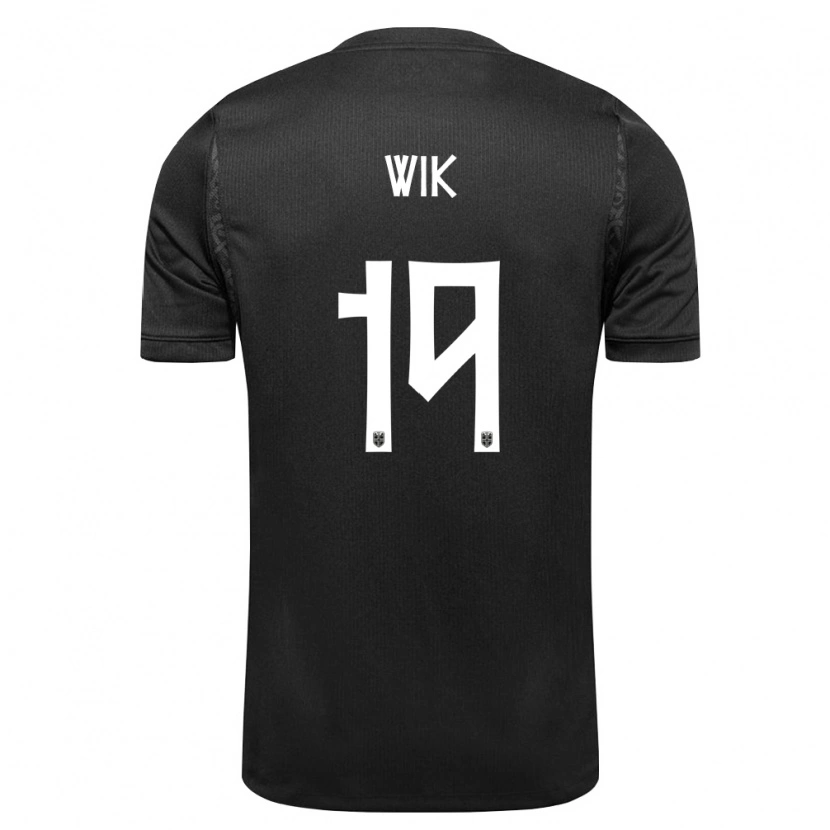 Danxen Men Norway Nicholas Wik #19 Black Away Jersey 26-28 T-Shirt