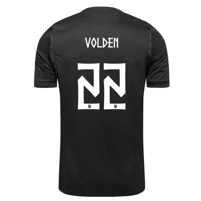 Danxen Men Norway Håkon Volden #22 Black Away Jersey 26-28 T-Shirt