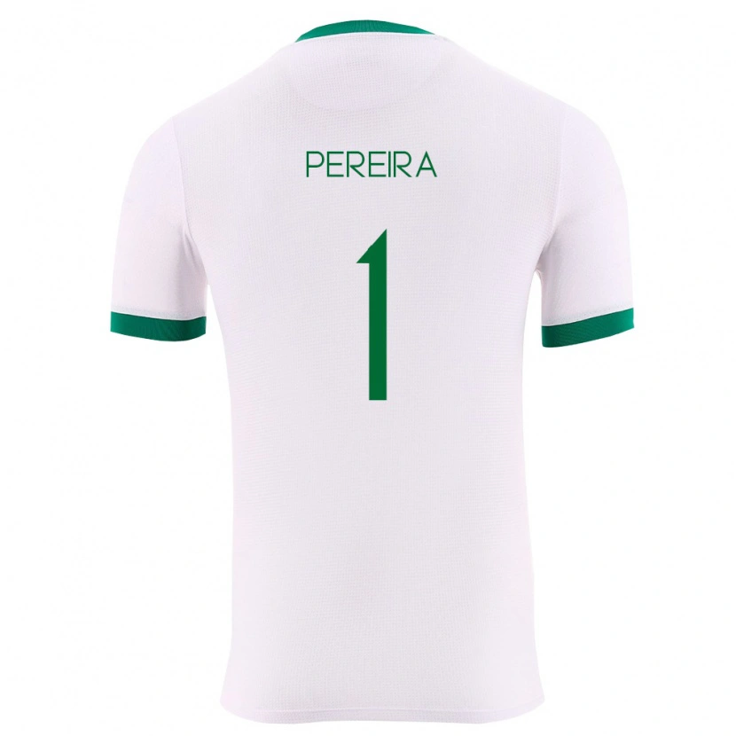 Danxen Men Bolivia Fabián Pereira #1 White Green Red Away Jersey 26-28 T-Shirt