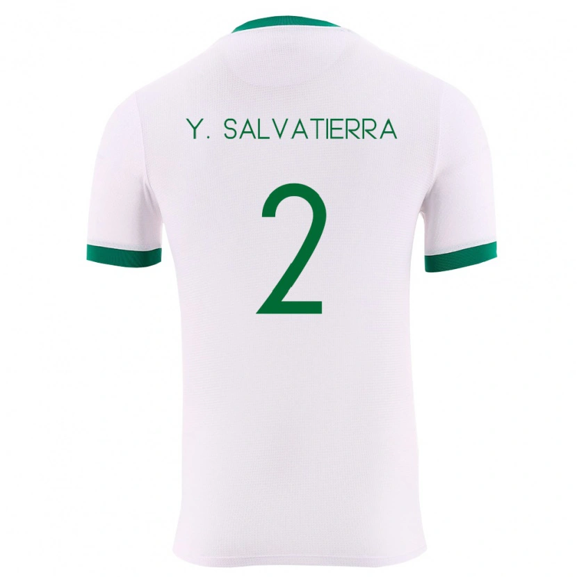 Danxen Men Bolivia Yuditaz Jimena Salvatierra #2 White Green Red Away Jersey 26-28 T-Shirt