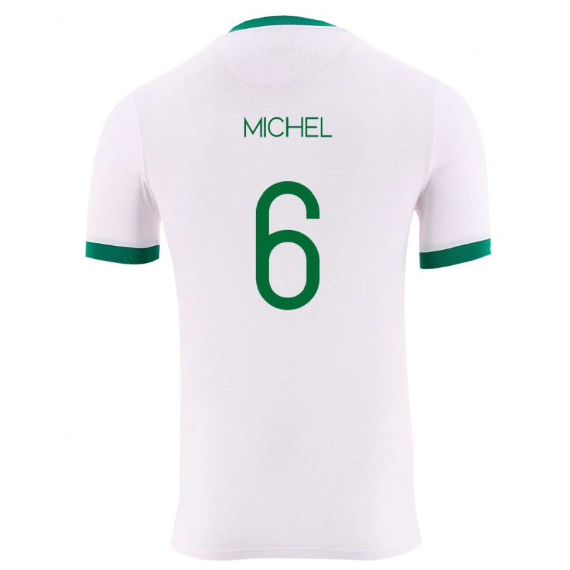 Danxen Men Bolivia Jhosep Michel #6 White Green Red Away Jersey 26-28 T-Shirt