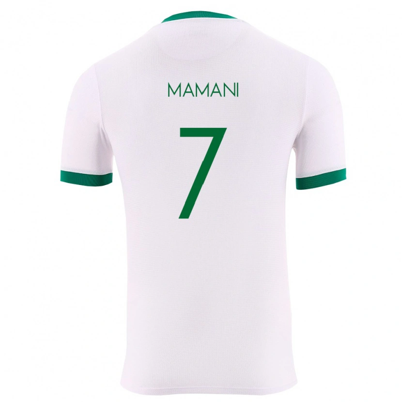 Danxen Men Bolivia Braian Mamani #7 White Green Red Away Jersey 26-28 T-Shirt