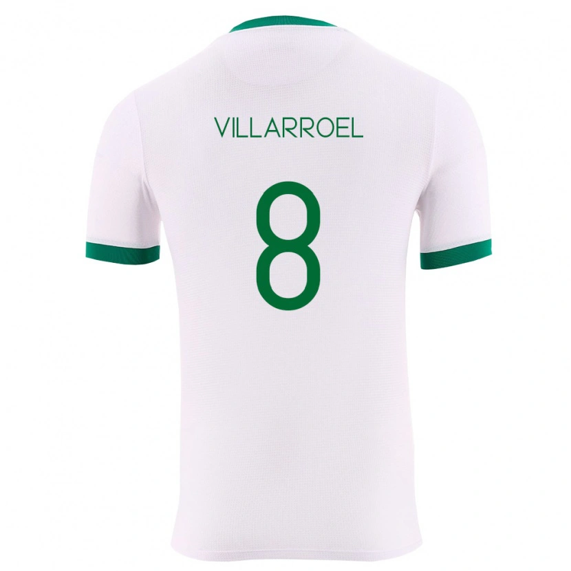 Danxen Men Bolivia Moisés Villarroel #8 White Green Red Away Jersey 26-28 T-Shirt