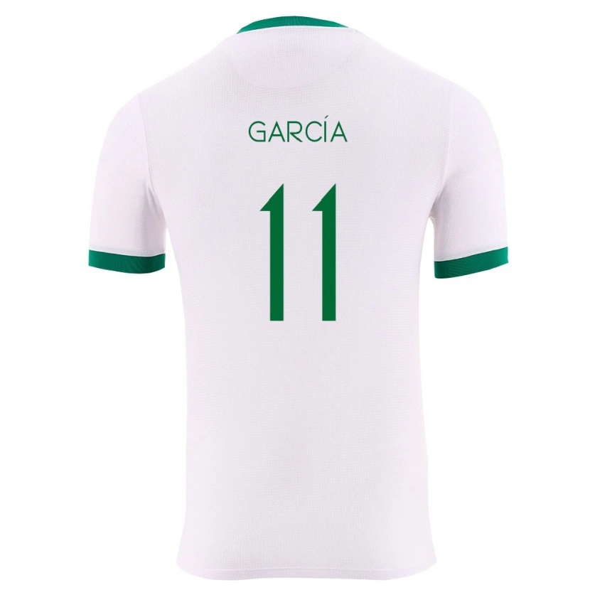 Danxen Men Bolivia Santos García #11 White Green Red Away Jersey 26-28 T-Shirt