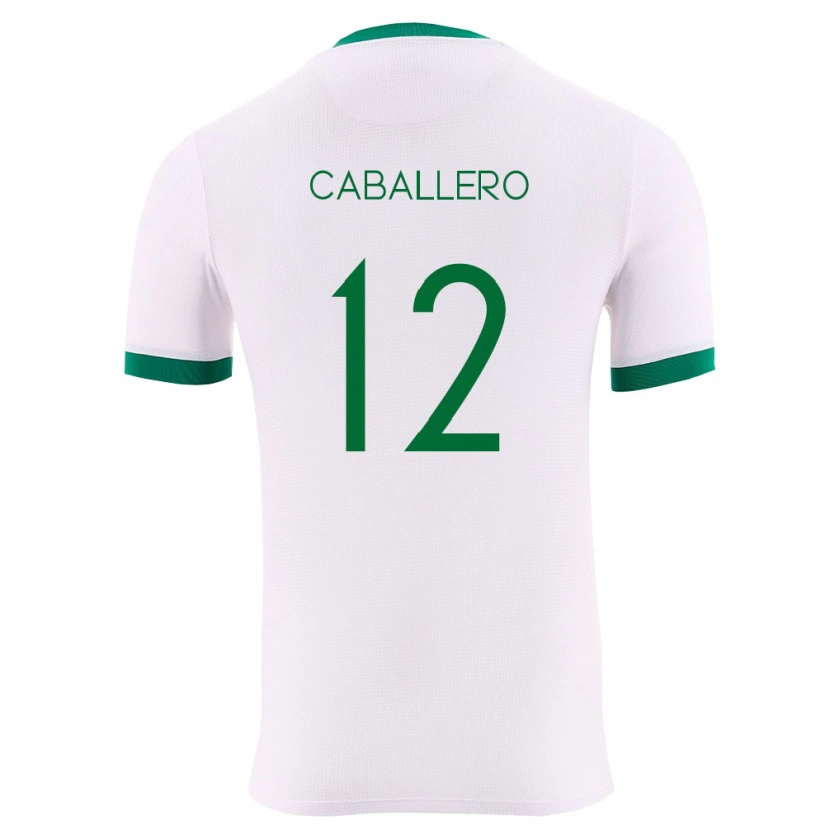 Danxen Men Bolivia Diego Caballero #12 White Green Red Away Jersey 26-28 T-Shirt