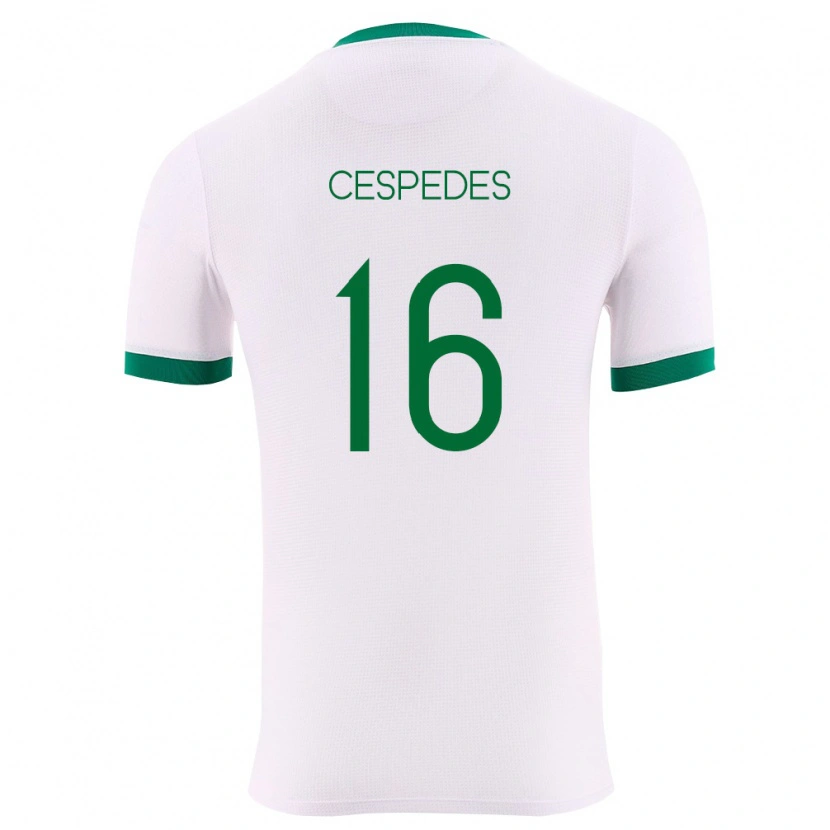 Danxen Men Bolivia Boris Céspedes #16 White Green Red Away Jersey 26-28 T-Shirt