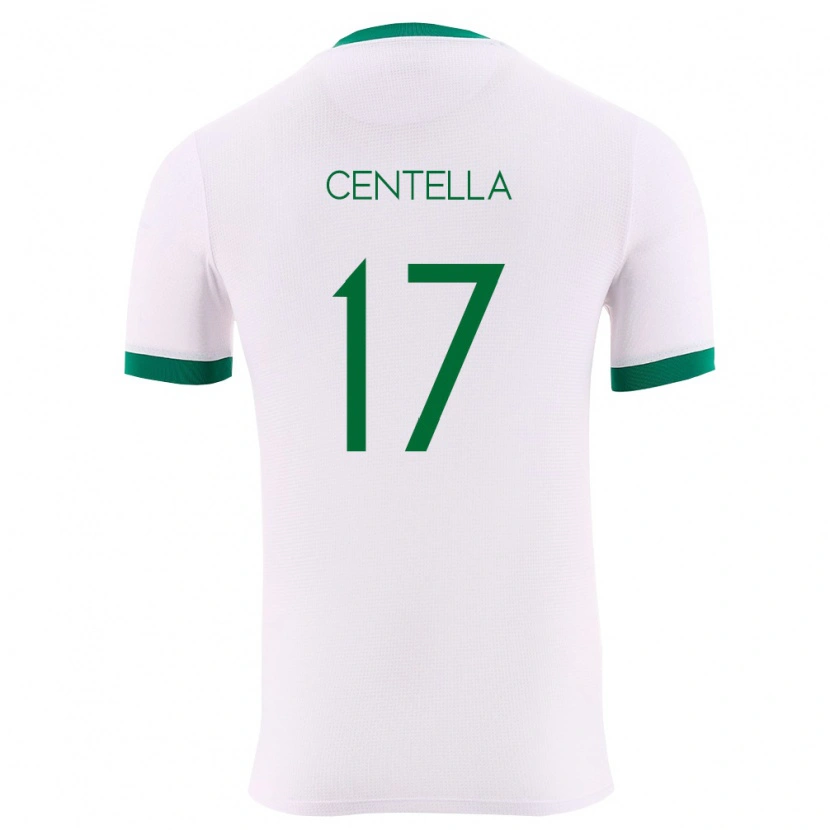 Danxen Men Bolivia Guilmar Centella #17 White Green Red Away Jersey 26-28 T-Shirt