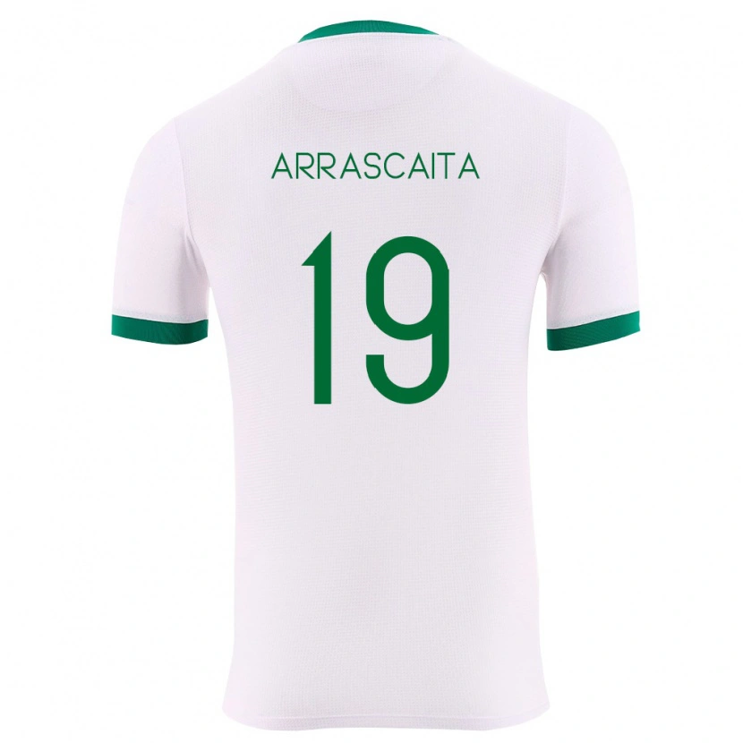 Danxen Men Bolivia Jaime Arrascaita #19 White Green Red Away Jersey 26-28 T-Shirt