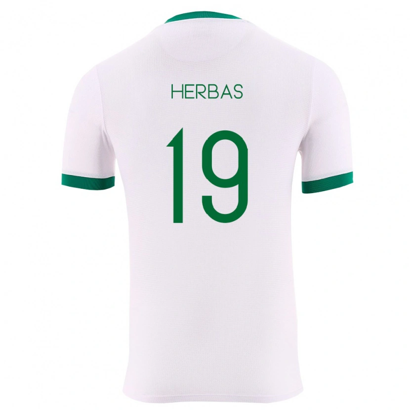 Danxen Men Bolivia Alan Herbas #19 White Green Red Away Jersey 26-28 T-Shirt