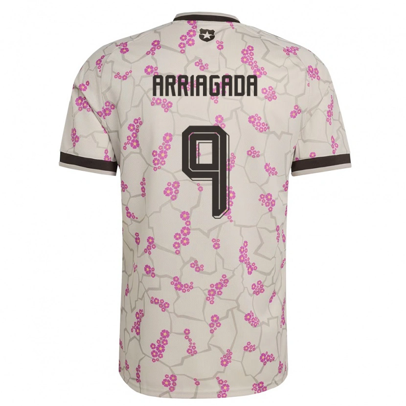 Danxen Men Chile Luciano Arriagada #9 White Purple Away Jersey 26-28 T-Shirt