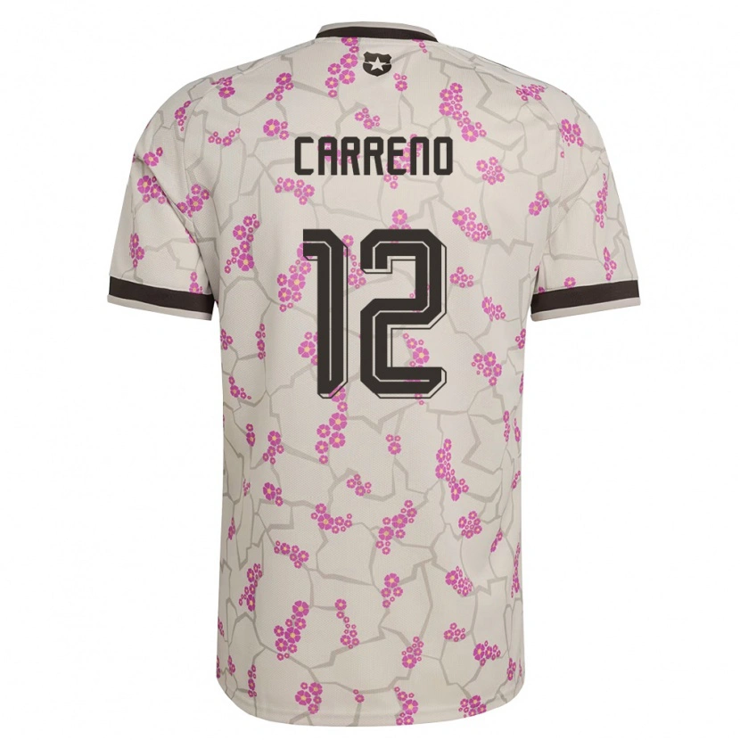 Danxen Men Chile Diego Carreño #12 White Purple Away Jersey 26-28 T-Shirt