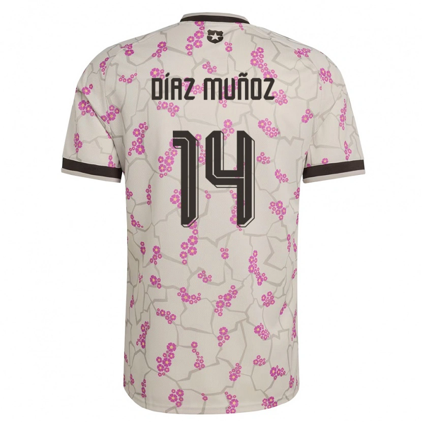Danxen Men Chile Cristian Díaz Muñoz #14 White Purple Away Jersey 26-28 T-Shirt