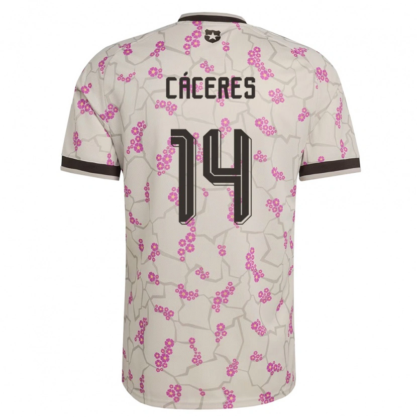 Danxen Men Chile Franco Cáceres #14 White Purple Away Jersey 26-28 T-Shirt