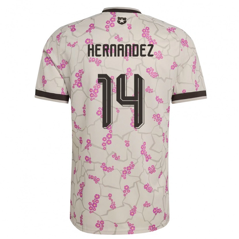 Danxen Men Chile Leandro Hernández #14 White Purple Away Jersey 26-28 T-Shirt
