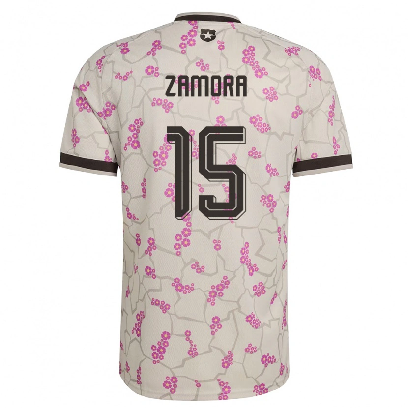 Danxen Men Chile Daniela Zamora #15 White Purple Away Jersey 26-28 T-Shirt