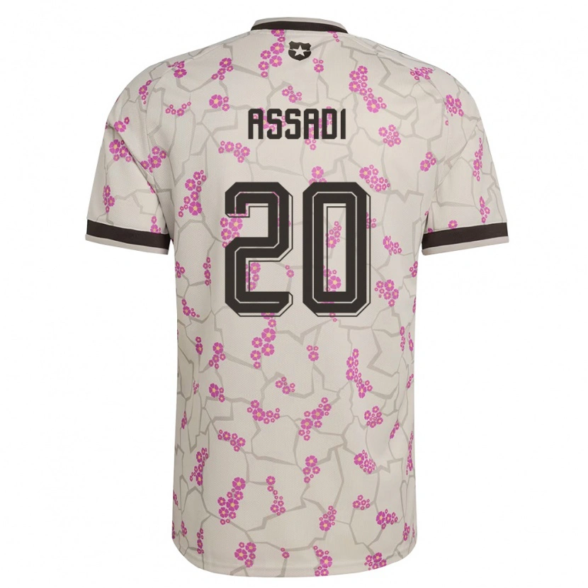 Danxen Men Chile Lucas Assadi #20 White Purple Away Jersey 26-28 T-Shirt