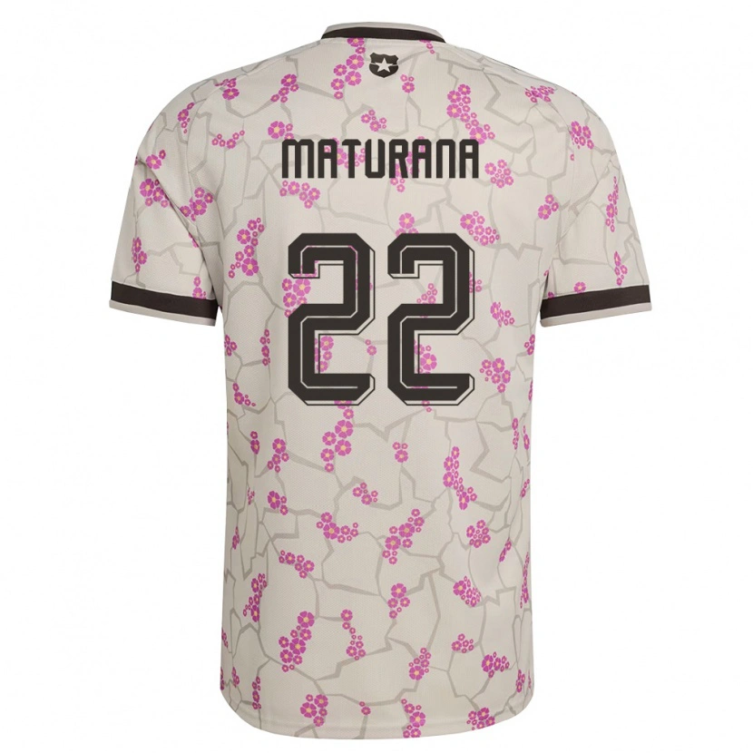 Danxen Men Chile Martín Maturana #22 White Purple Away Jersey 26-28 T-Shirt