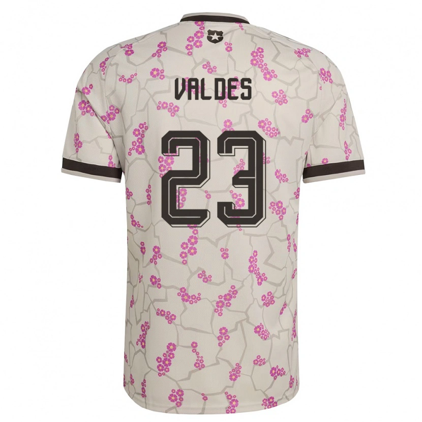 Danxen Men Chile Francisco Valdés #23 White Purple Away Jersey 26-28 T-Shirt