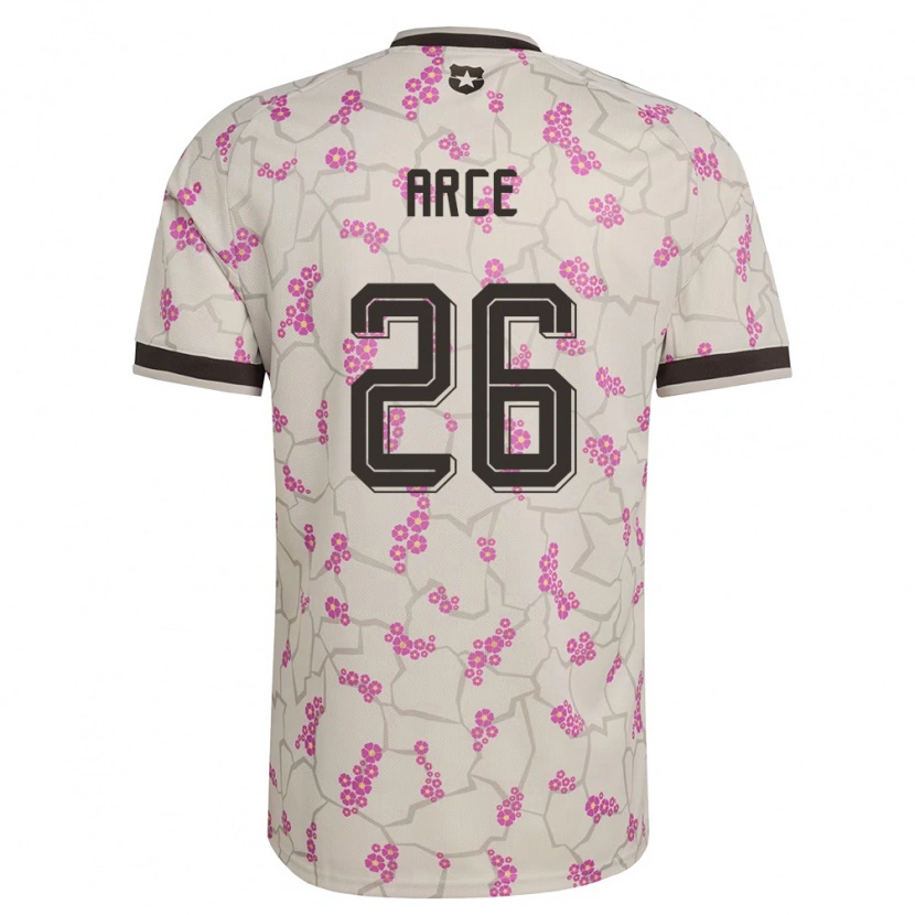 Danxen Men Chile Agustín Arce #26 White Purple Away Jersey 26-28 T-Shirt