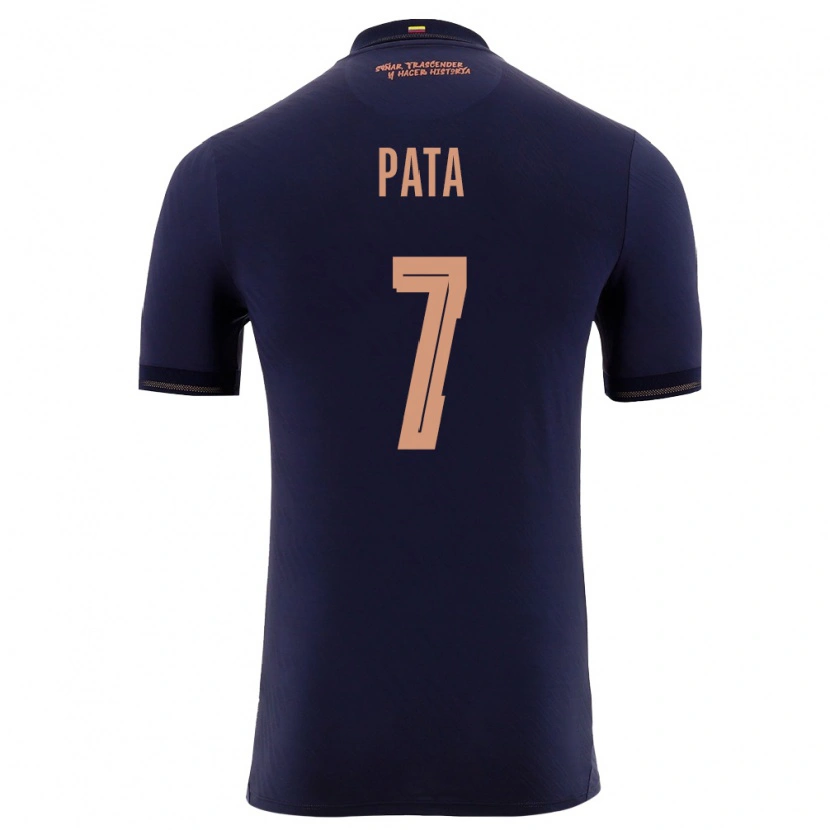 Danxen Men Ecuador Emerson Pata #7 Navy Gold Away Jersey 26-28 T-Shirt