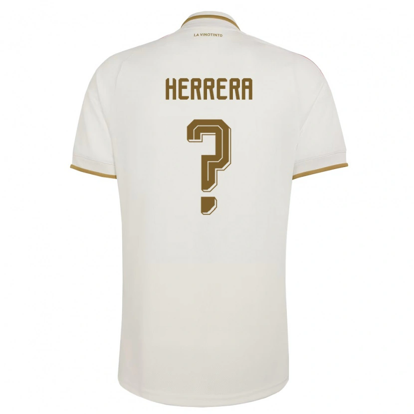Danxen Men Venezuela Aytor Herrera #0 Off-White Yellow Away Jersey 26-28 T-Shirt