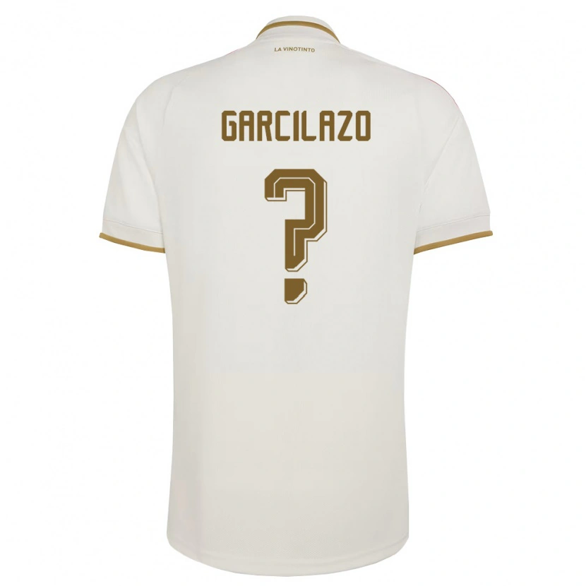 Danxen Men Venezuela Carlos Garcilazo #0 Off-White Yellow Away Jersey 26-28 T-Shirt