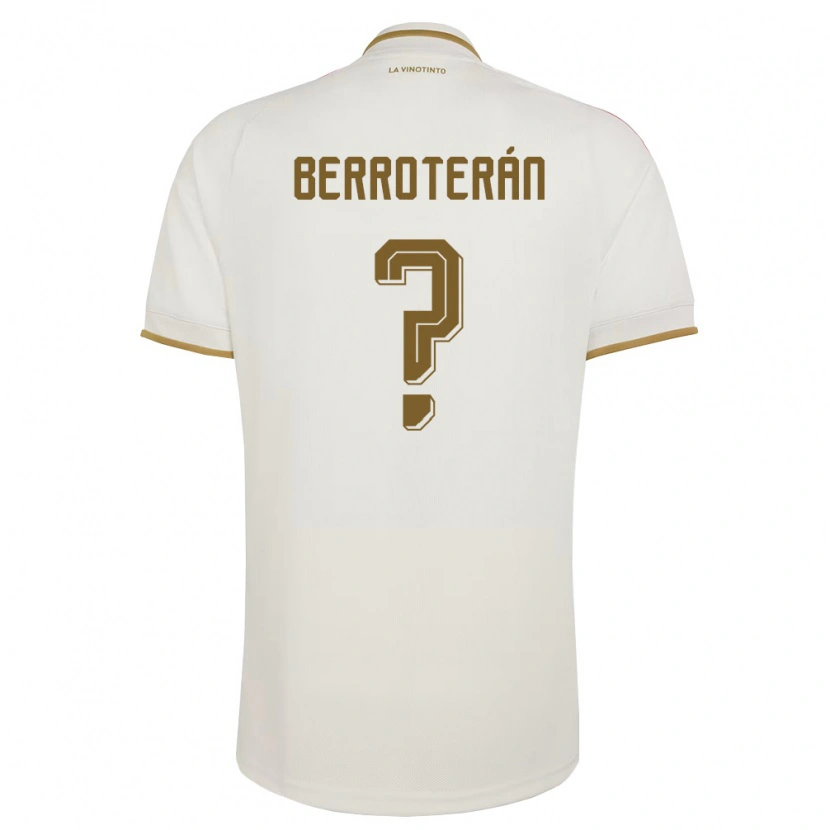 Danxen Men Venezuela Yimvert Berroterán #0 Off-White Yellow Away Jersey 26-28 T-Shirt