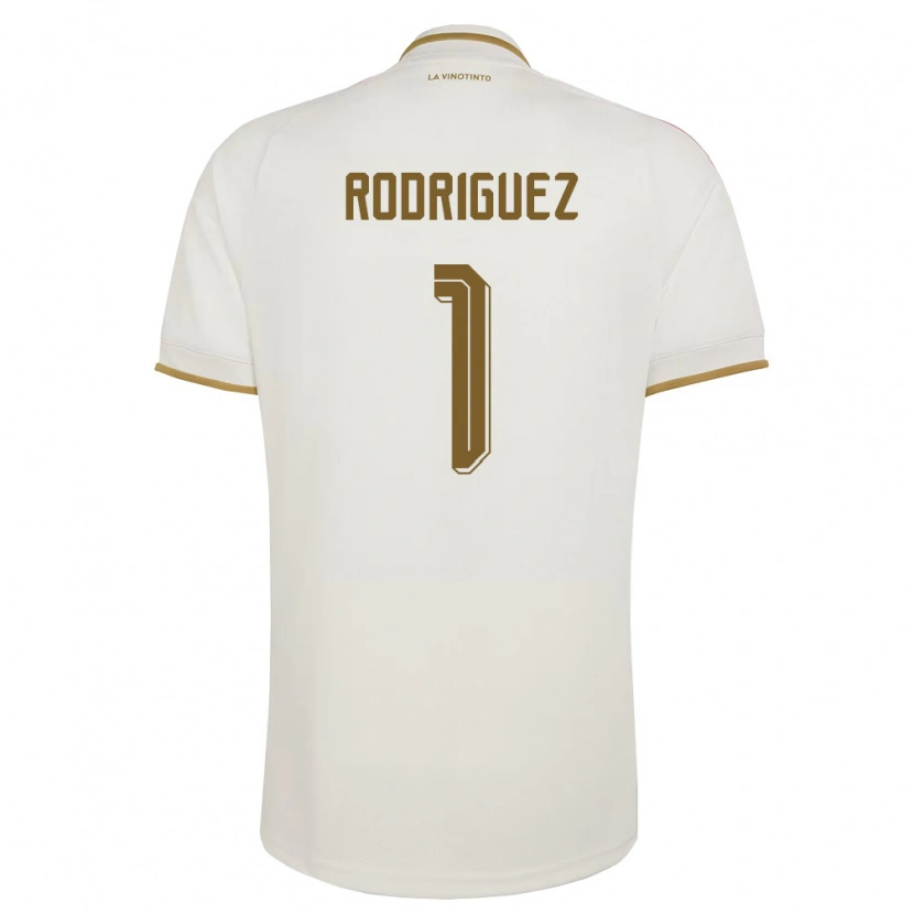 Danxen Men Venezuela Samuel Rodriguez #1 Off-White Yellow Away Jersey 26-28 T-Shirt