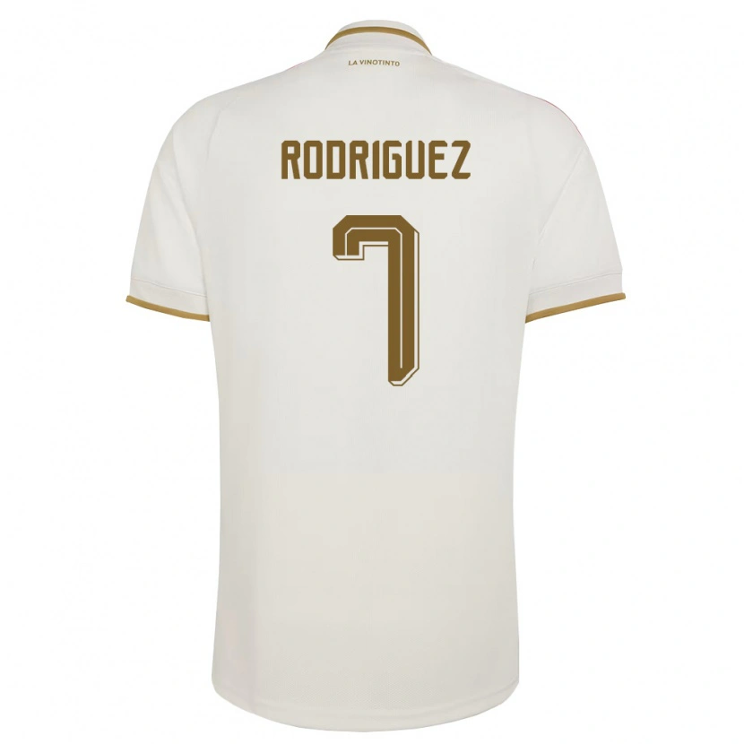 Danxen Men Venezuela Daniuska Rodriguez #7 Off-White Yellow Away Jersey 26-28 T-Shirt