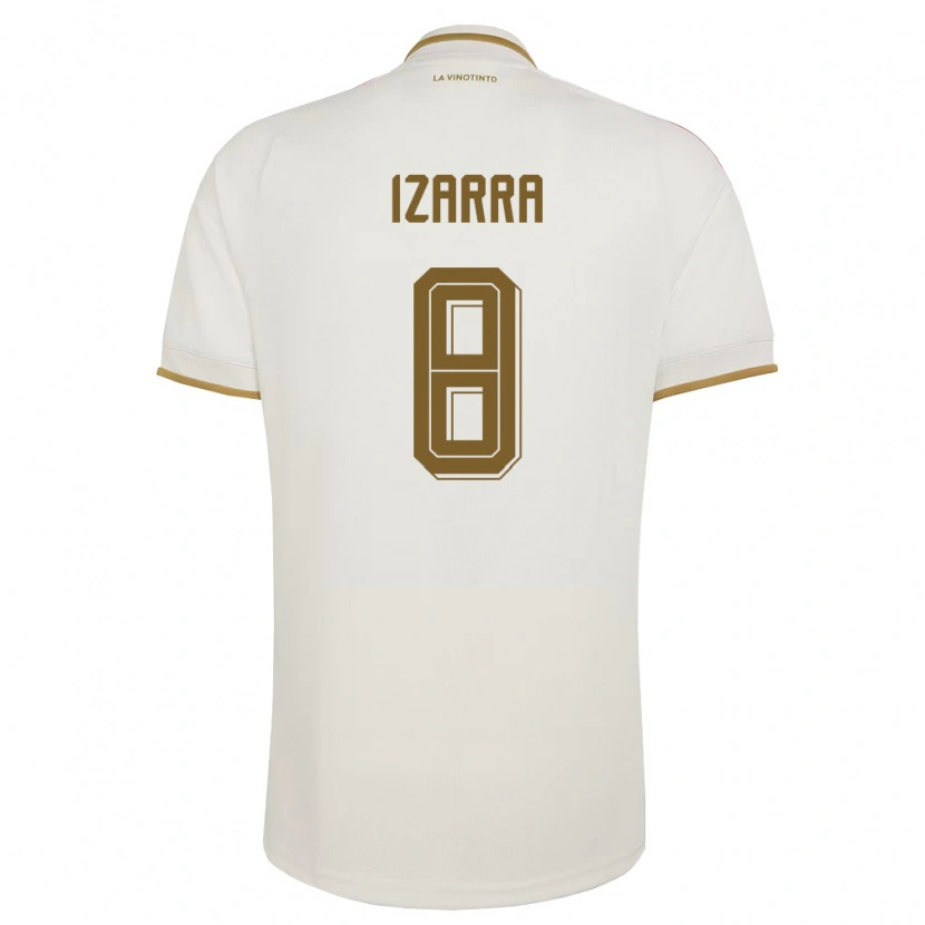 Danxen Men Venezuela Axel Izarra #8 Off-White Yellow Away Jersey 26-28 T-Shirt