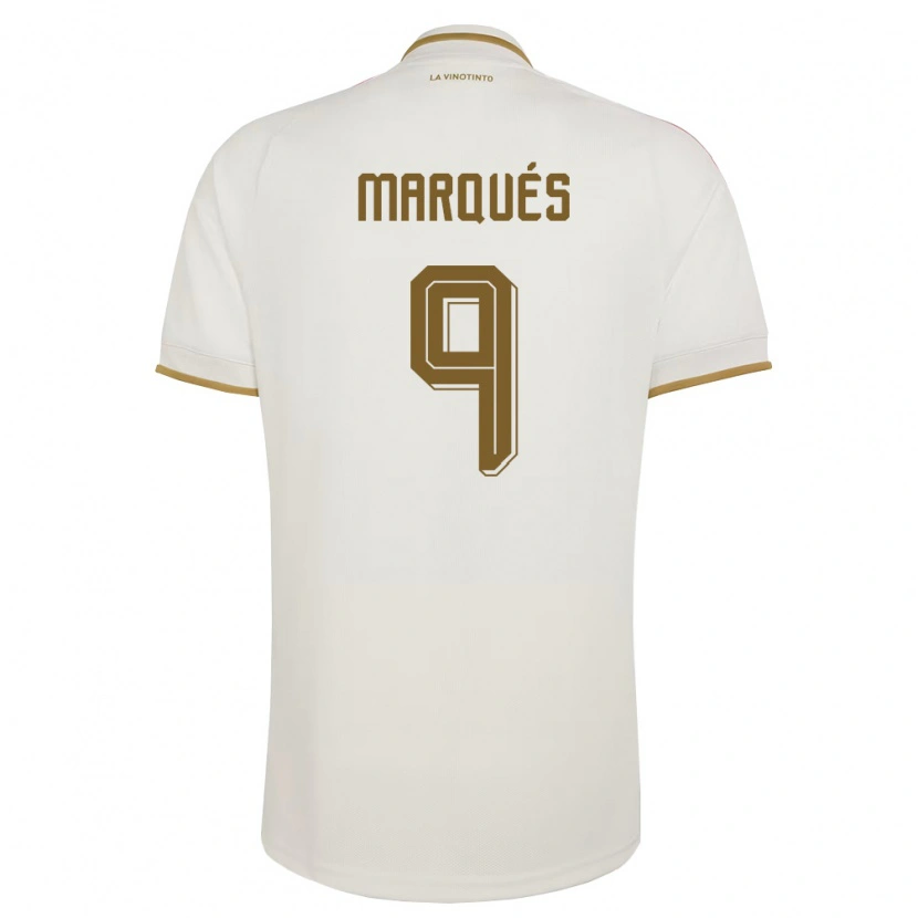 Danxen Men Venezuela Alejandro Marqués #9 Off-White Yellow Away Jersey 26-28 T-Shirt