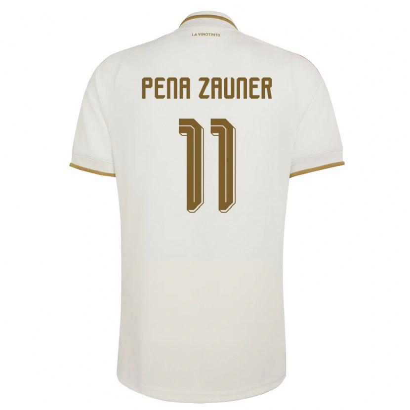 Danxen Men Venezuela Enrique Peña Zauner #11 Off-White Yellow Away Jersey 26-28 T-Shirt