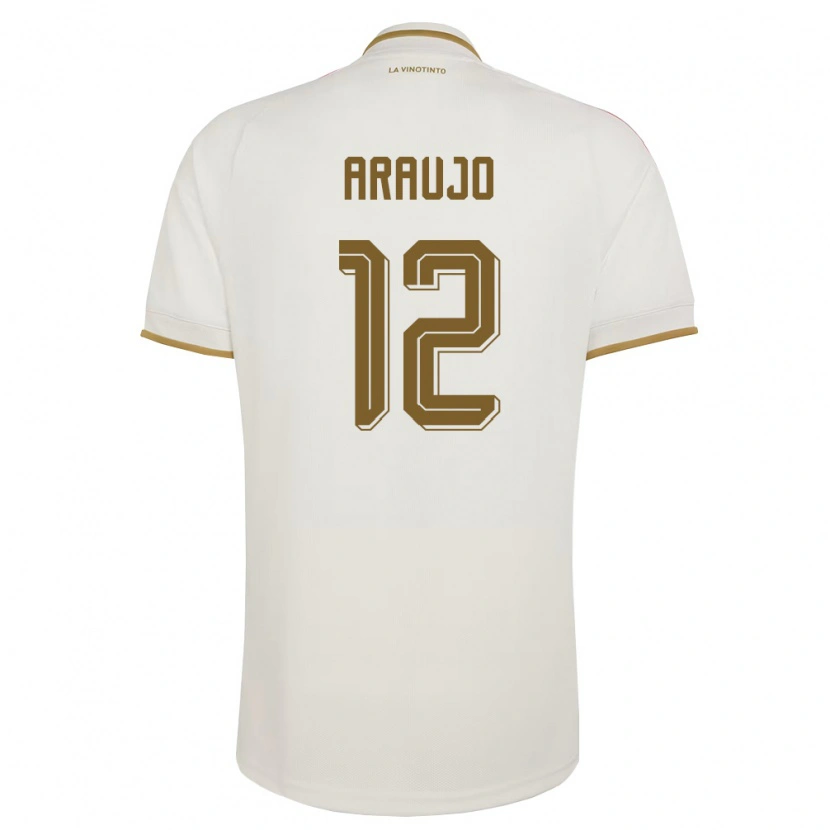 Danxen Men Venezuela Sabrina Araujo #12 Off-White Yellow Away Jersey 26-28 T-Shirt