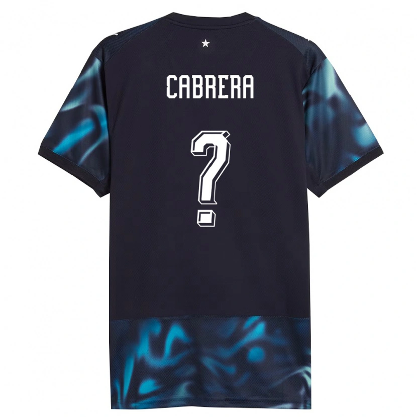Danxen Men Paraguay Ivan Cabrera #0 Navy Sky Blue Away Jersey 26-28 T-Shirt