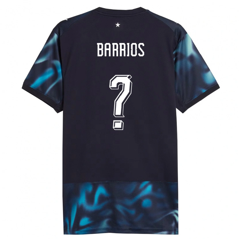 Danxen Men Paraguay Fabio Barrios #0 Navy Sky Blue Away Jersey 26-28 T-Shirt